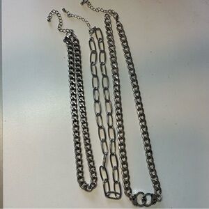 Lot of 3 Chain Necklaces